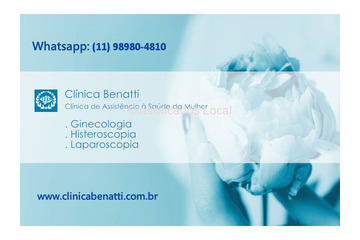 Clínica Benatti - Clínica Ginecológica em São Paulo